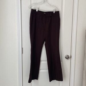 NEW🤎Focus Lifestyle Womens Size 12 Brown Wide Leg Pants Cotton Blend Classic Fit
